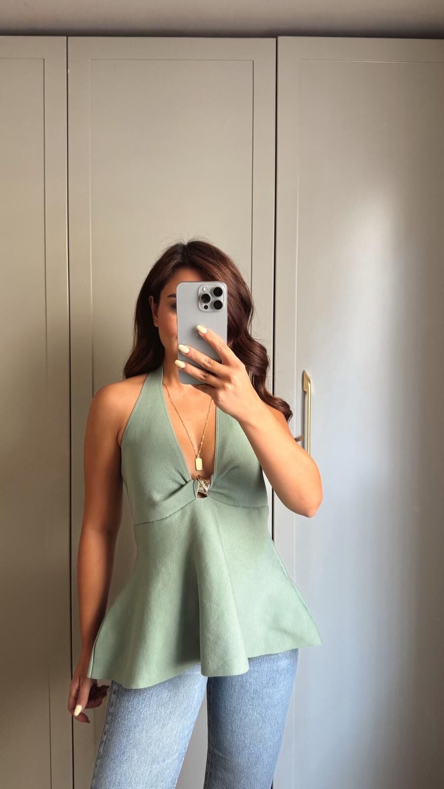 Çelik Triko Bluz Mint