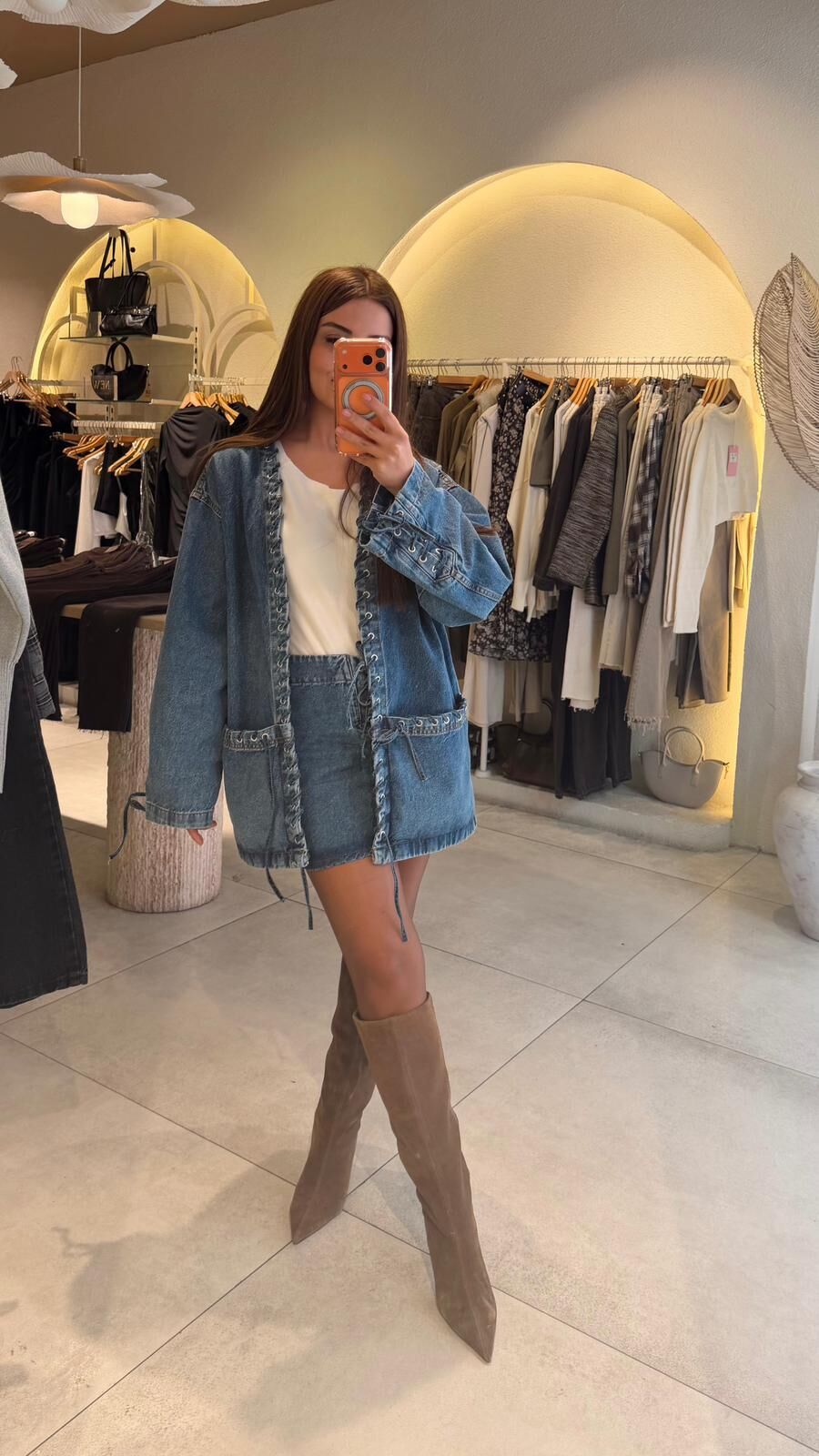 Mella Kuşgözü Denim Takım