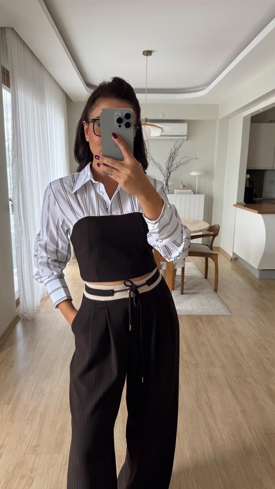 Dina Çizgili Gömlek