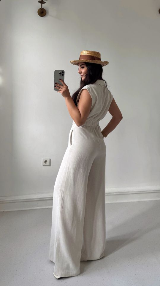 Basic Keten Palazzo