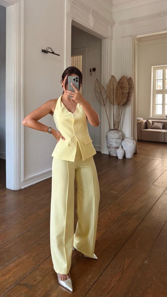 Boyundan Bağlama Takım Sarı