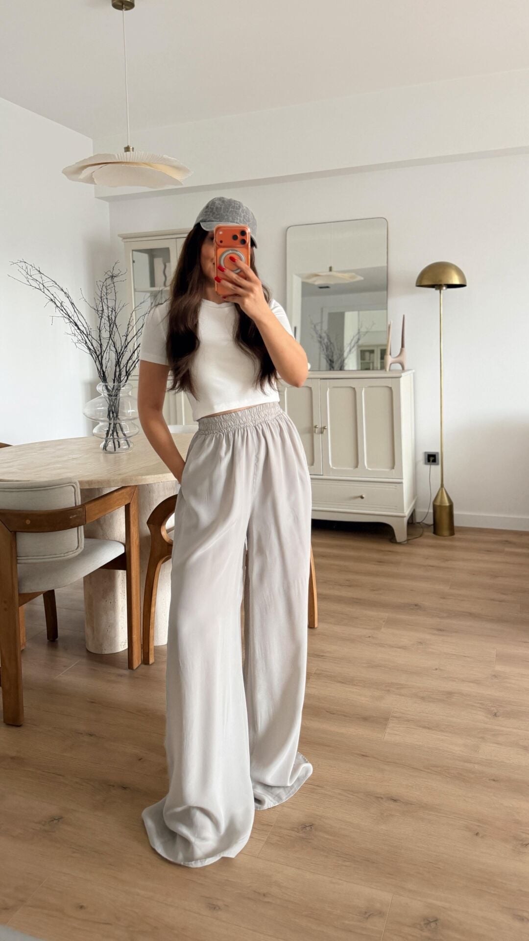 Bol Paça Salaş Pantolon Taş