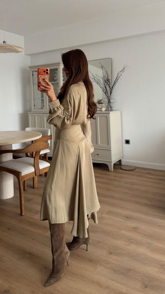 Asimetrik Saten Etek Adaçayı