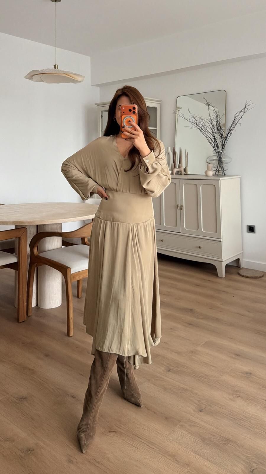 Asimetrik Saten Etek Adaçayı