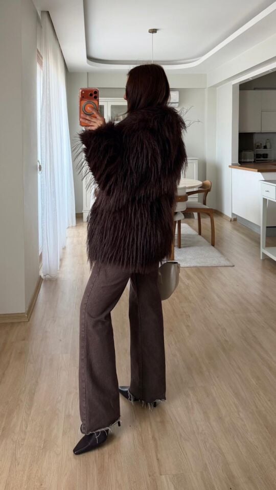 Deri Kemer Kahve Kürk