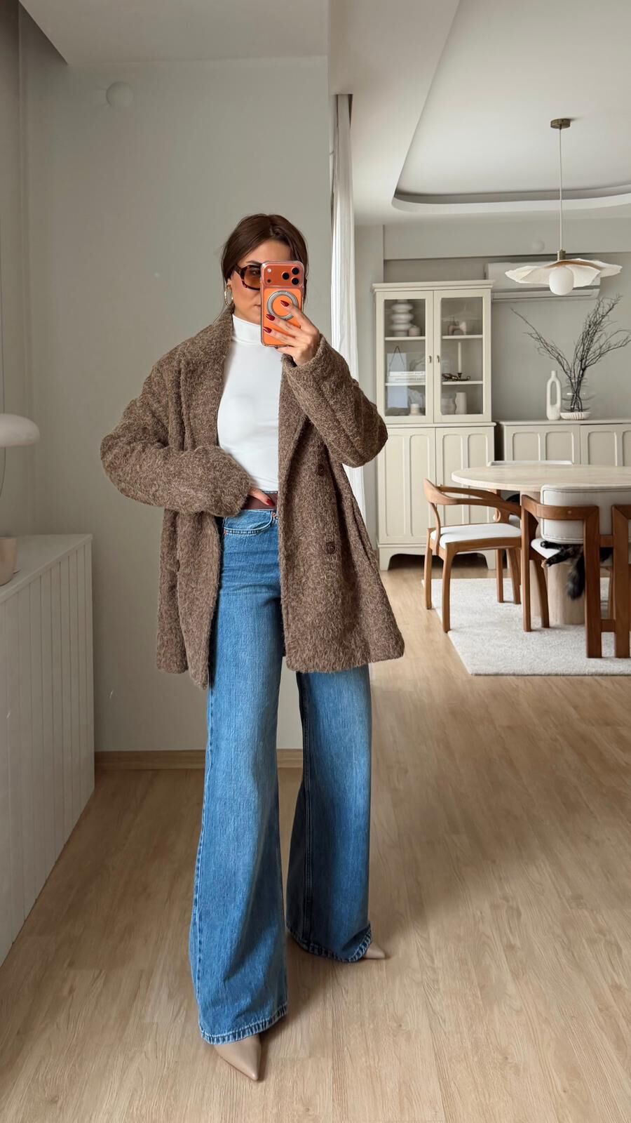 Kırçıllı Kaşe Kaban Vizon