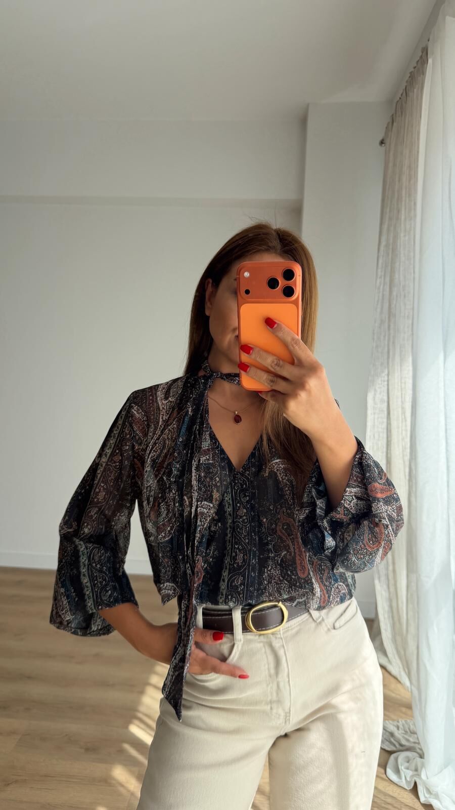 Etnik Şifon Bluz