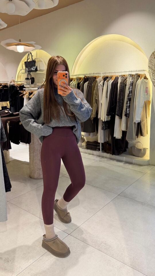 Bordo Şardonlu Tayt