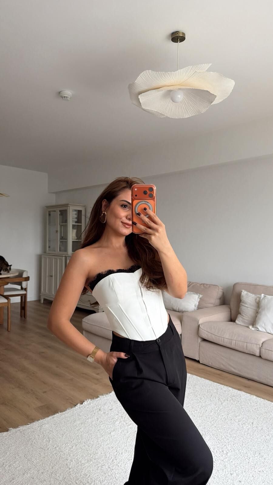 Dantel Detay Büstiyer Beyaz